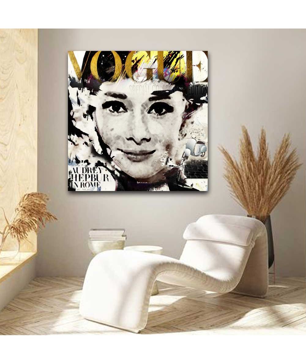 Obraz glamour na płótnie Audrey Hepburn in Rome sklep galeria Grafiki