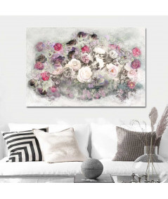 Obrazy kwiaty - Obraz w stylu nowojorskim Róże (1-częściowy) szeroki