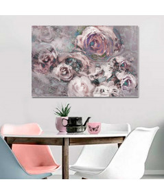 Obrazy kwiaty - Obraz na ścianę autorski Różany ogród (1-częściowy) szeroki