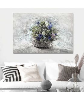 Obrazy na ścianę - Obraz Kwiaty polne w koszu (1-częściowy) szeroki