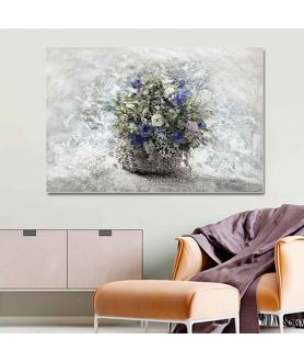 Obrazy na ścianę - Obraz Kwiaty polne w koszu (1-częściowy) szeroki