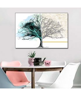 Obrazy na ścianę - Obrazy nowoczesne do salonu Drzewo dnia i nocy