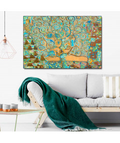 Obrazy na ścianę - Obraz dekoracyjny Drzewo Życia i sztuki