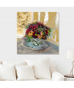 Obrazy na ścianę - Obraz styl prowansalski Filiżanka z kwiatami