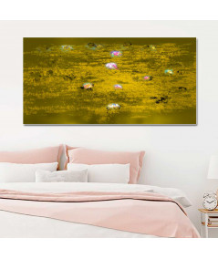 Złote Obrazy - Obraz Księżyc i lilie (1-częściowy) wąski