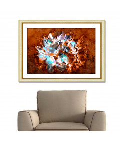 Obrazy kwiaty - Magnolie na brązowym tle Obraz bukiet kwiatów