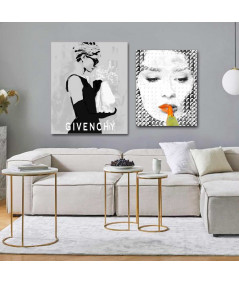 Obrazy na ścianę - Obraz fashion - Suknia Givenchy - obraz z Audrey Hepburn