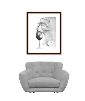 Obraz moda Plakat moda - Grafika moda Kobieta jak wino (1-częściowa) pionowa