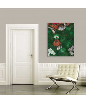 Obrazy na ścianę - Grafika na ścianę do salonu Róże grafika