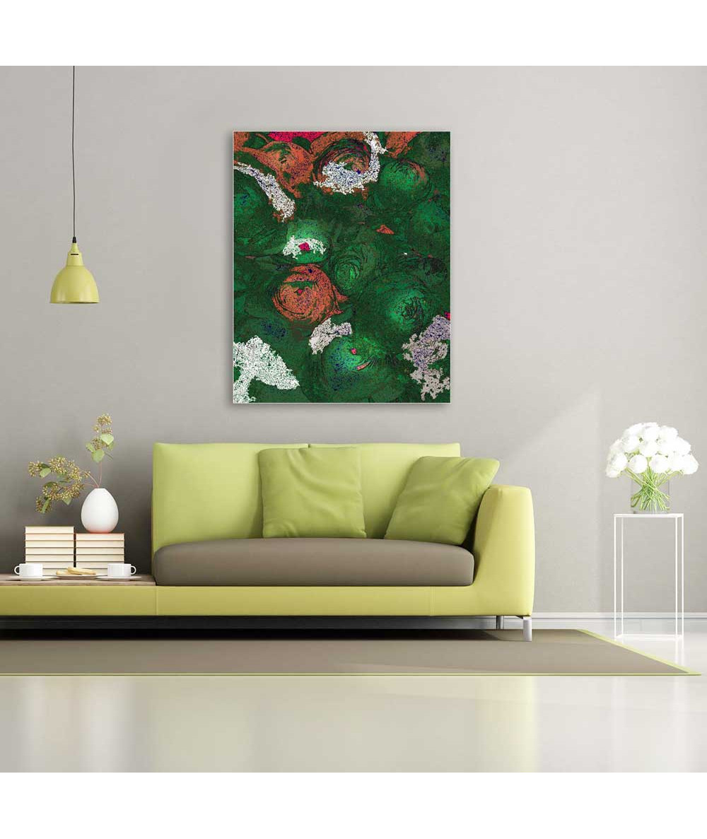 Obrazy na ścianę - Grafika na ścianę do salonu Róże grafika