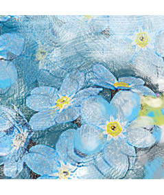 Obrazy na ścianę - Obraz niebieski Wiosenne niezapominajki