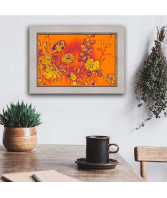 Obrazy z roślinami Botanika - Obraz pomarańczowy Słoneczne kwiaty