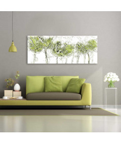 Obrazy na ścianę - Obraz miętowy Miętowe drzewa (panorama)
