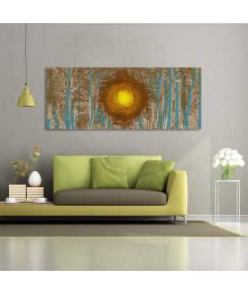 Obrazy na ścianę - Obraz malowany las Niebem malowany las