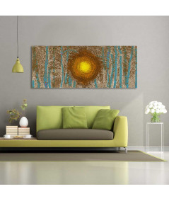 Obrazy na ścianę - Obraz malowany las Niebem malowany las