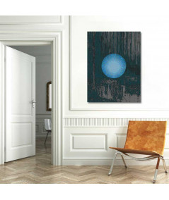 Obrazy na ścianę - Księżyc grafika Niebieski księżyc