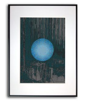 Plakat w ramie - Niebieski księżyc
