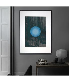 Plakat w ramie - Niebieski księżyc