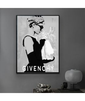Audrey Hepburn plakat na ścianę - Suknia Givenchy