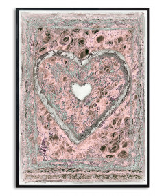 Plakat serce na ścianę Prowansalskie serce