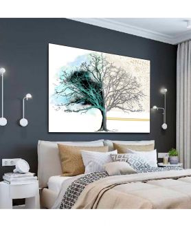 Obrazy na ścianę - Obrazy nowoczesne do salonu Drzewo dnia i nocy