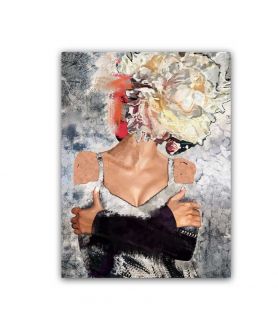 Obrazy na ścianę - Obraz na płótnie na ścianę - Kobieta kwiat zmysłów