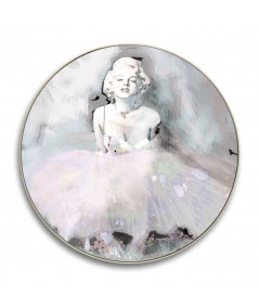 Okrągłe obrazy - Okrągły obraz na płótnie - Marilyn Monroe baletnica