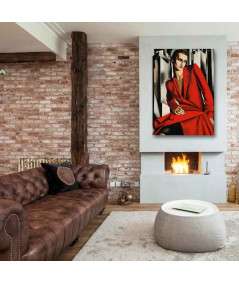 Obrazy na ścianę - Obraz na płótnie - Łempicka - Kobieta w czerwieni