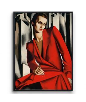 Plakat - Tamara Łempicka - Kobieta w czerwieni