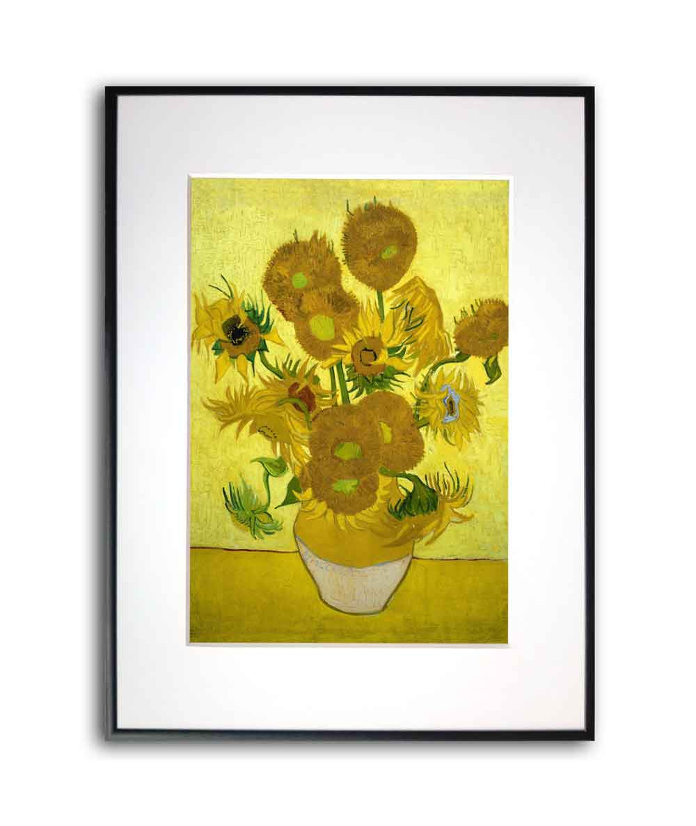 Plakat Vincenta van Gogha ze słonecznikami