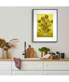 Plakat Vincenta van Gogha ze słonecznikami