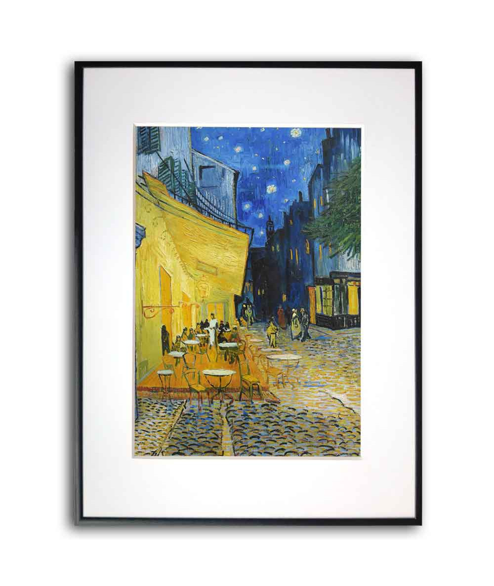 Plakat pejzaż - Vincent van Gogh - Taras kawiarni w nocy