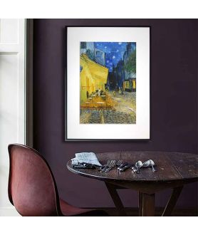 Plakat pejzaż - Vincent van Gogh - Taras kawiarni w nocy