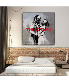 Plakat na ścianę - Banksy - Think Tank