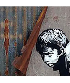 Plakat na ścianę - Banksy - Kobieta pod prysznicem