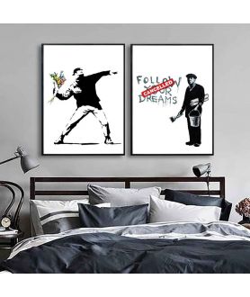 Plakat na ścianę - Banksy - Follow your dreams cancelled