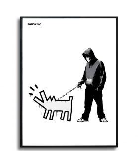 Plakat czarno biały Banksy - Czarno biały Weapon