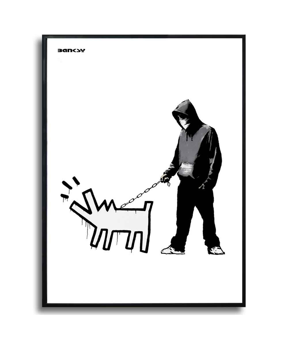 Plakat czarno biały Banksy - Czarno biały Weapon