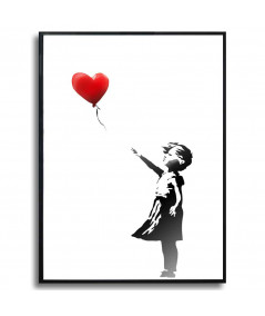 Plakat poster Banksy - Dziewczynka z balonikiem