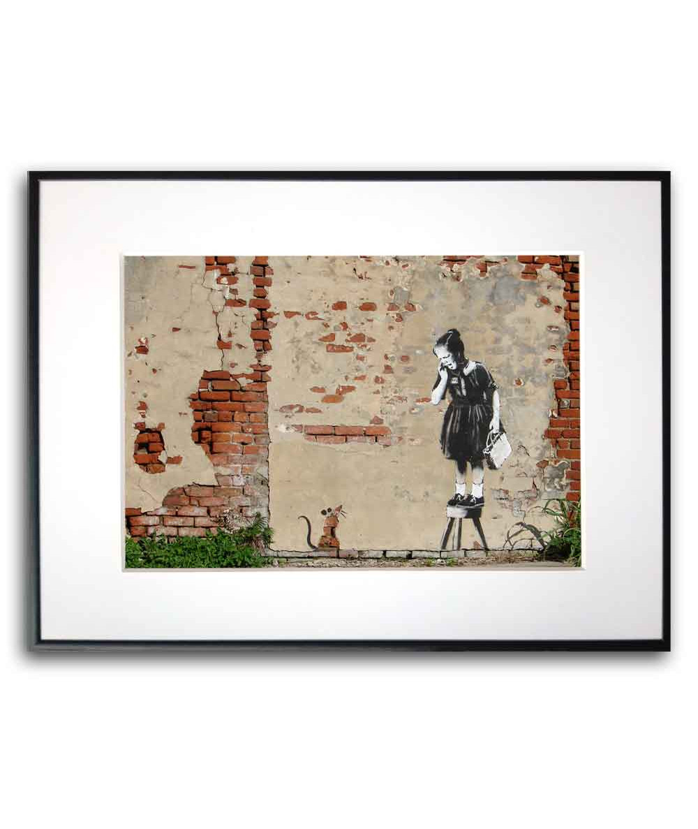 Plakat na ścianę - Banksy - Rat Girl