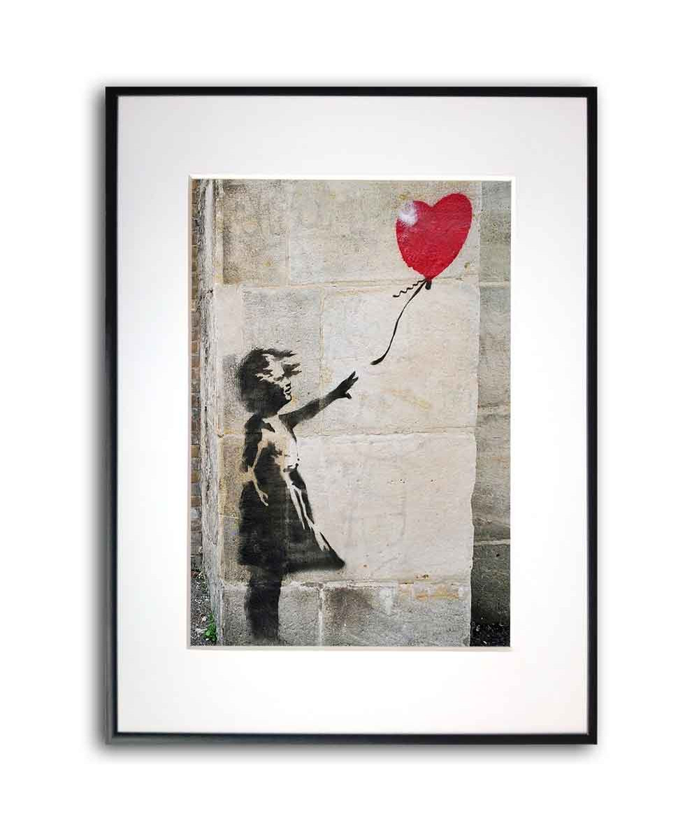Plakat z passe-partout - Banksy - Balon