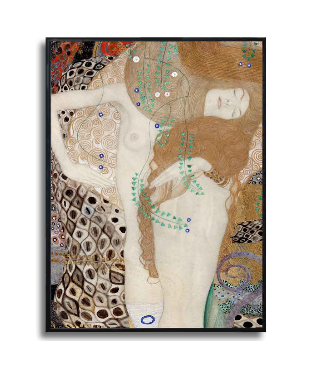 Plakat na ścianę do sypialni - Gustav Klimt - Węże wodne