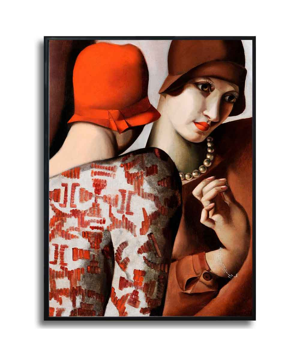 Plakat Lempicka w ramie - Dzielenie się sekretami
