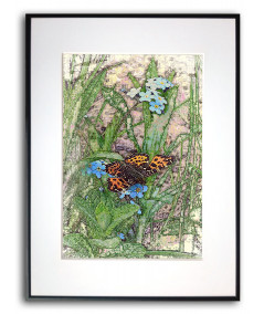 Plakat natura w ramie Pod skrzydłami motyla