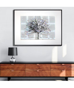 Minimalistyczny plakat Drzewo za oknem