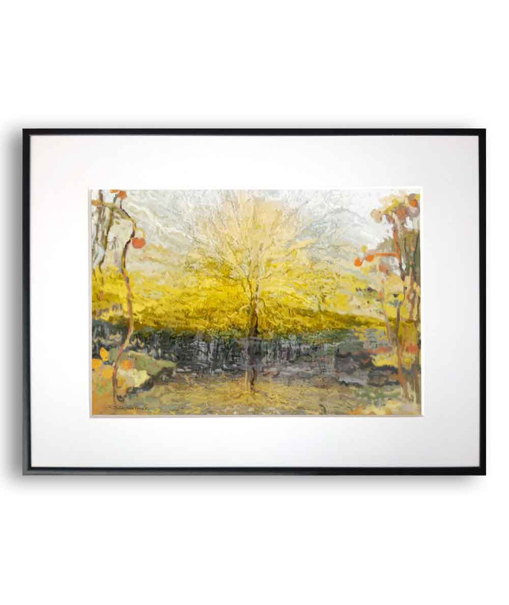 Plakat krajobraz na ścianę Drzewa słońca