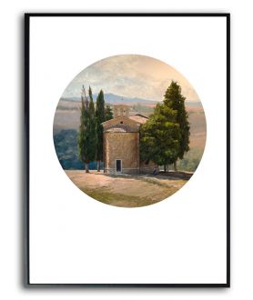 Nowoczesny plakat krajobraz do salonu W Toskanii