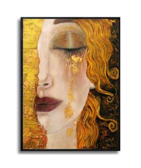 Plakat art deco - Gustav Klimt - Złote łzy Frei