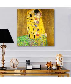 Obrazy na ścianę - Obraz reprodukcja na płótnie - Gustav Klimt - Pocałunek