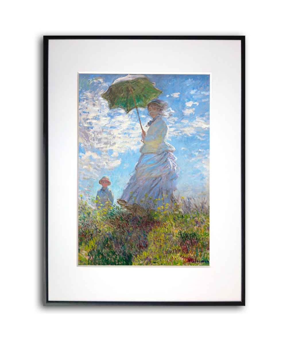 Plakat Claude Monet - Kobieta z parasolem